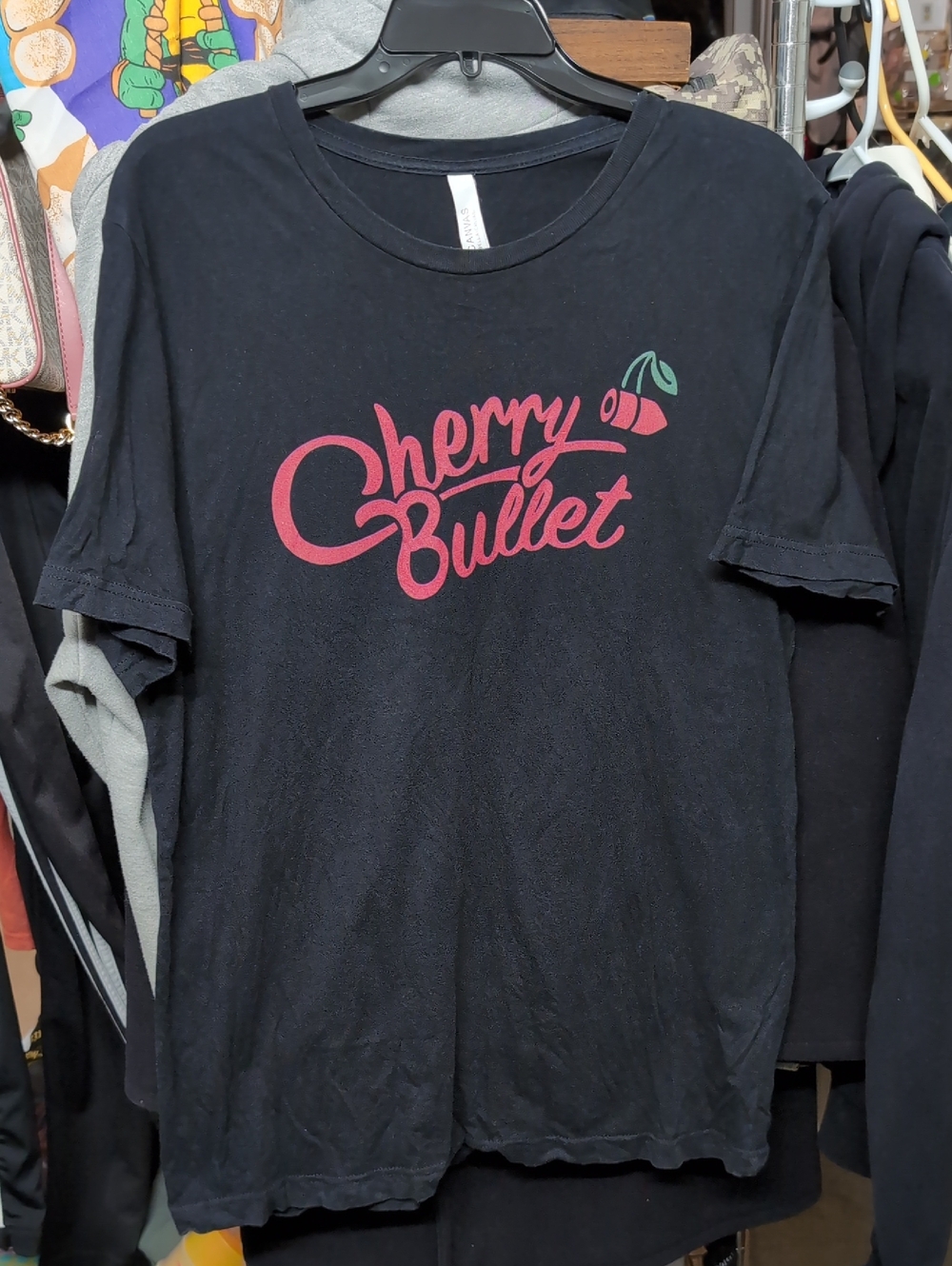 Cherry Bullet K Pop K-Pop Black Graphic Tee Canvas